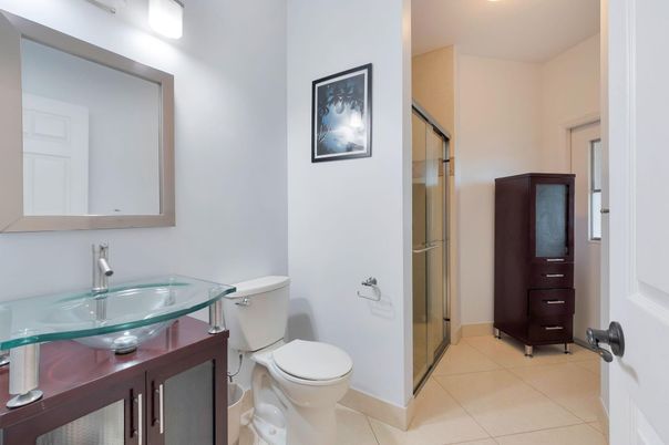 Bathroom, Glass Shower, Interior