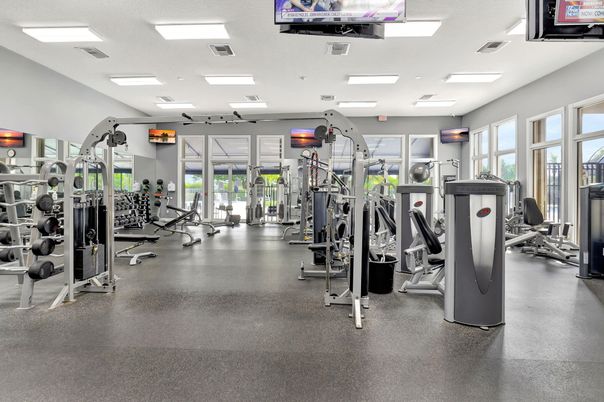 Fitness Equipment, Gym, Interior, Recessed Lighting