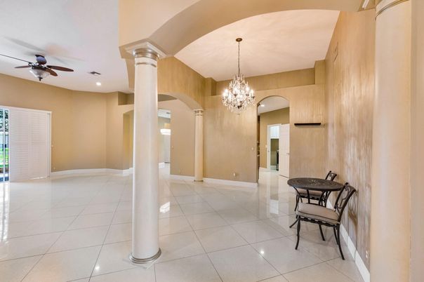 Chandelier, Empty room, Interior, Recessed Lighting
