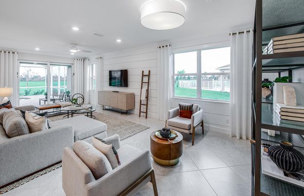 Interior, Living room, Recessed Lighting