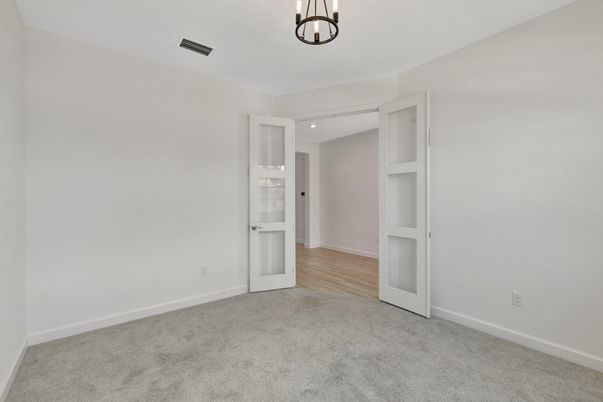 Empty room, Interior, Pendant Lights, Recessed Lighting