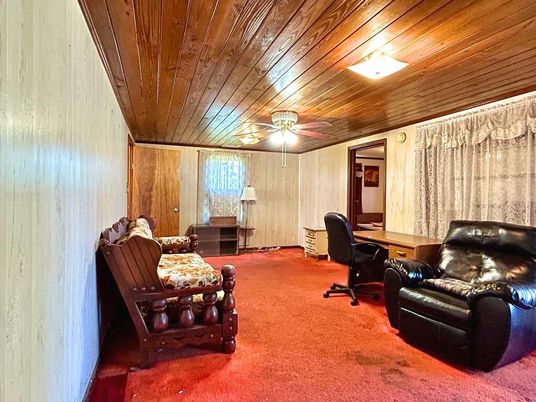 Home Office, Interior, Wooden Ceilings