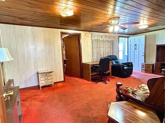 Home Office, Interior, Wooden Ceilings