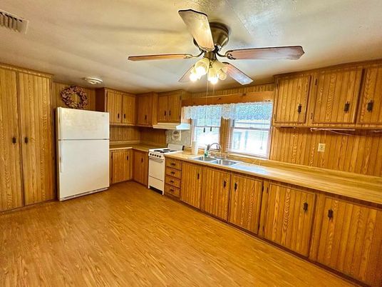 Interior, Kitchen, Wood Texture Flooring