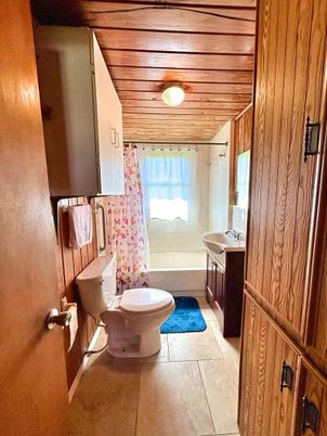 Bathroom, Interior, Wooden Ceilings, Wooden Walls