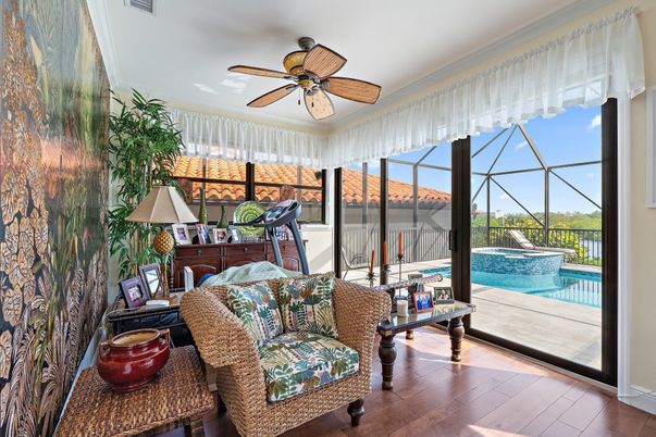 Glass Ceilings, Interior, Pool, Sun Room, Wood Texture Flooring