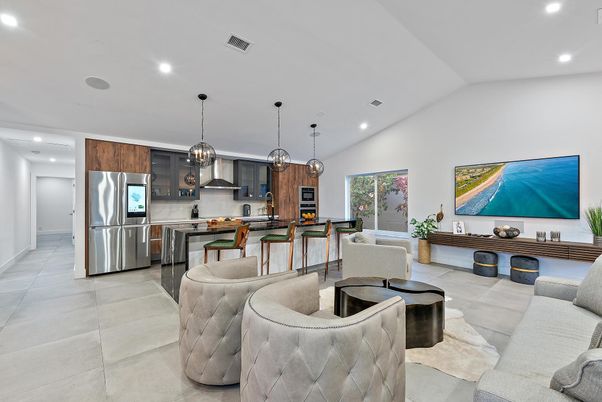 Interior, Kitchen, Pendant Lights, Recessed Lighting, Stainless Steel Appliances