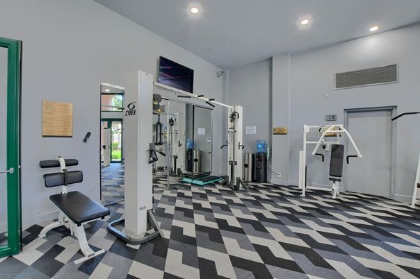 Fitness Equipment, Interior, Recessed Lighting