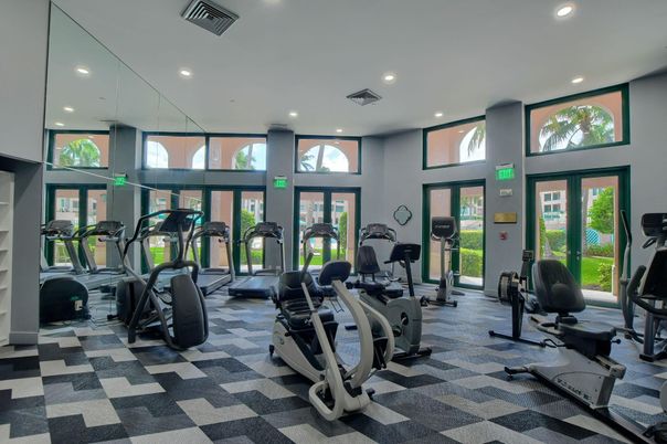 Fitness Equipment, Gym, Interior, Recessed Lighting