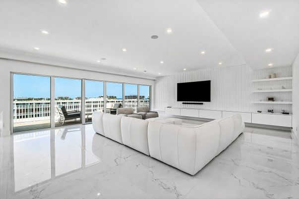 Interior, Living room, Marble, Recessed Lighting