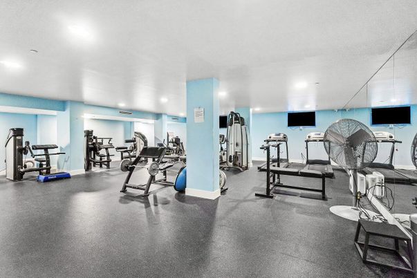 Fitness Equipment, Gym, Interior, Recessed Lighting