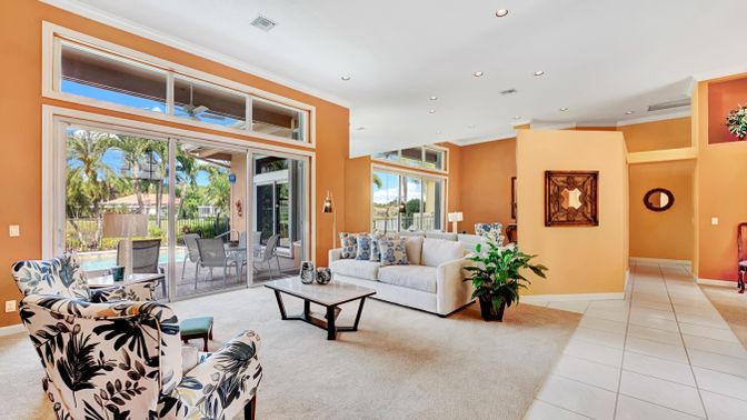 Interior, Living room, Recessed Lighting