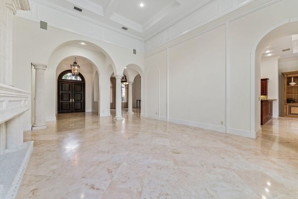 Empty room, Interior, Pendant Lights, Recessed Lighting