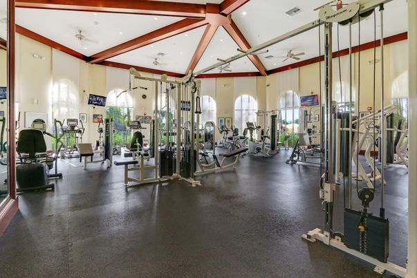 Fitness Equipment, Gym, Interior, Recessed Lighting