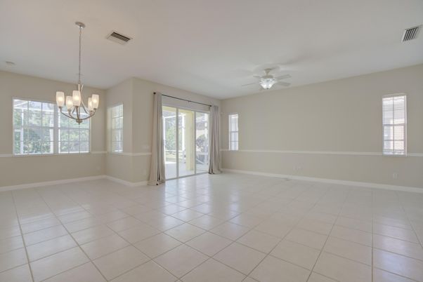 Chandelier, Empty room, Interior