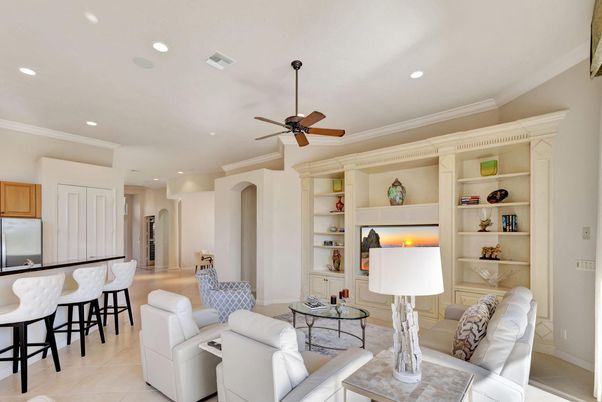 Interior, Living room, Recessed Lighting