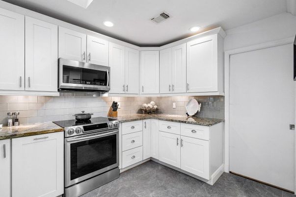 Interior, Kitchen, Recessed Lighting, Stainless Steel Appliances
