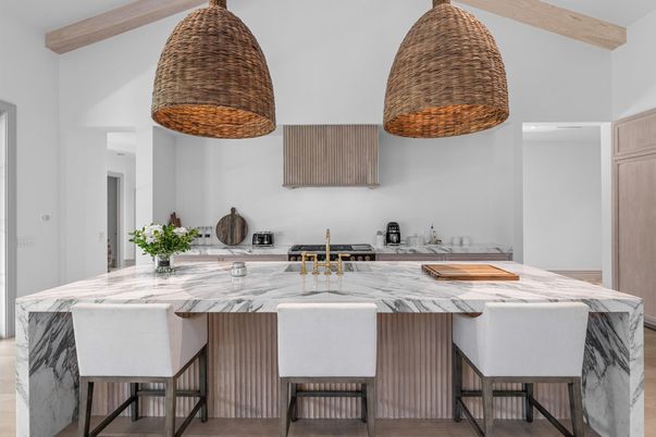 Interior, Kitchen, Recessed Lighting, Wooden Beams