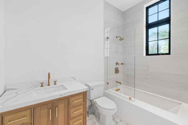 Bathroom, Glass Shower, Interior, Marble