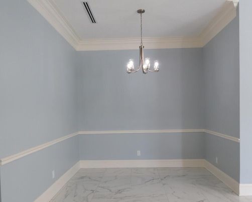 Chandelier, Empty room, Interior, Marble, Pendant Lights