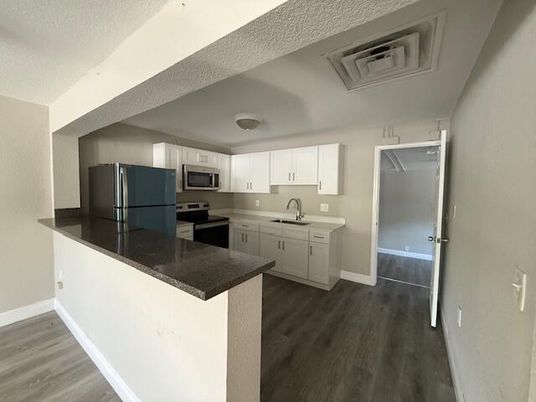 Interior, Kitchen, Wood Texture Flooring