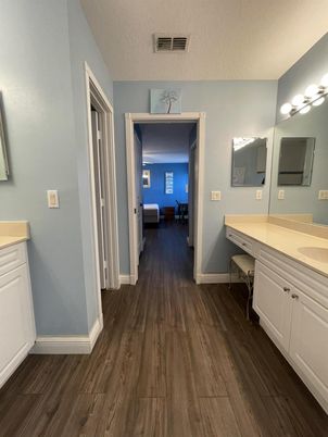 Bathroom, Interior, Wood Texture Flooring