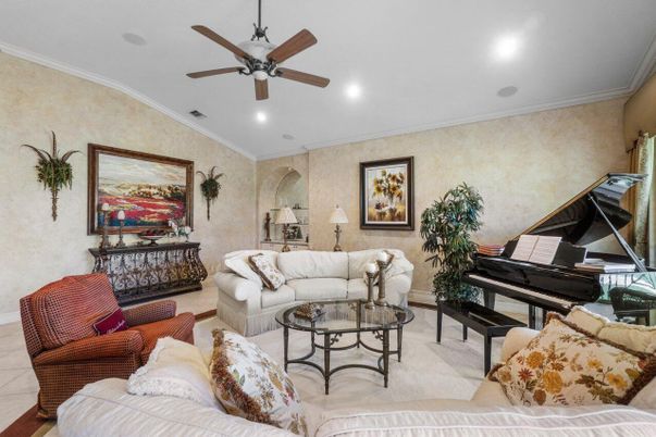 Interior, Living room, Piano, Recessed Lighting