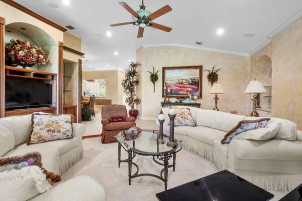 Interior, Living room, Recessed Lighting