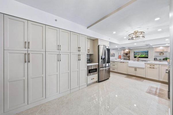Interior, Kitchen, Recessed Lighting, Stainless Steel Appliances