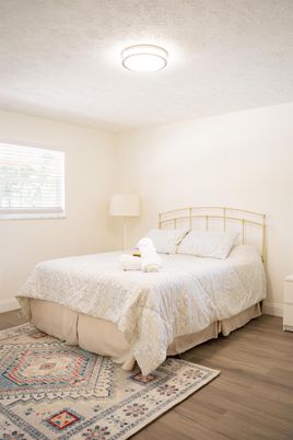 Bedroom, Interior, Wood Texture Flooring