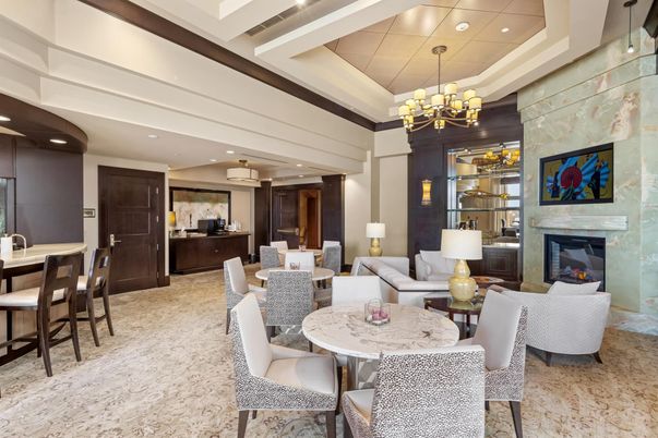 Chandelier, Dining room, Fireplace, Interior, Kitchen, Living room, Pendant Lights, Recessed Lighting