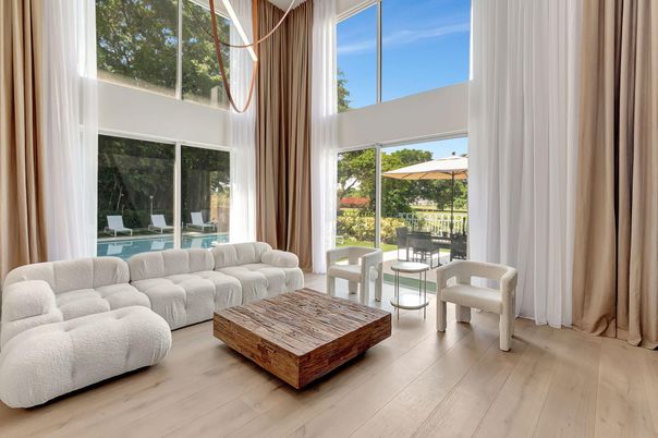 Interior, Living room, Sun Room, Wood Texture Flooring