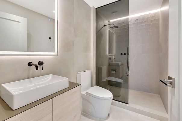 Bathroom, Glass Shower, Interior