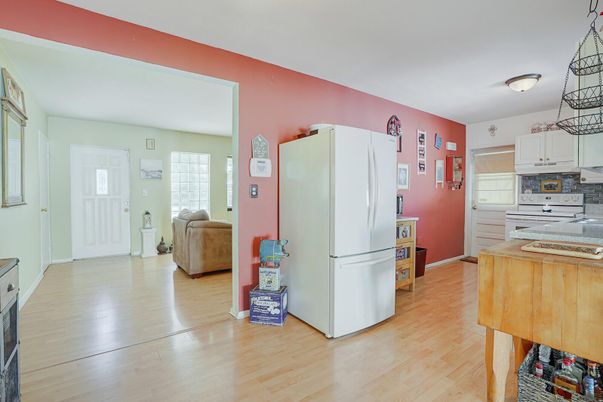 Interior, Kitchen, Wood Texture Flooring