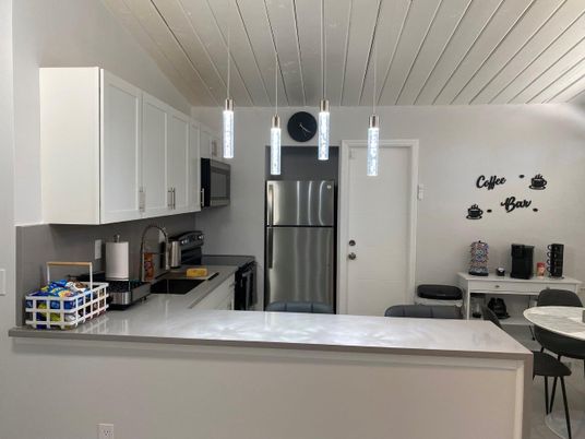 Interior, Kitchen, Pendant Lights, Stainless Steel Appliances