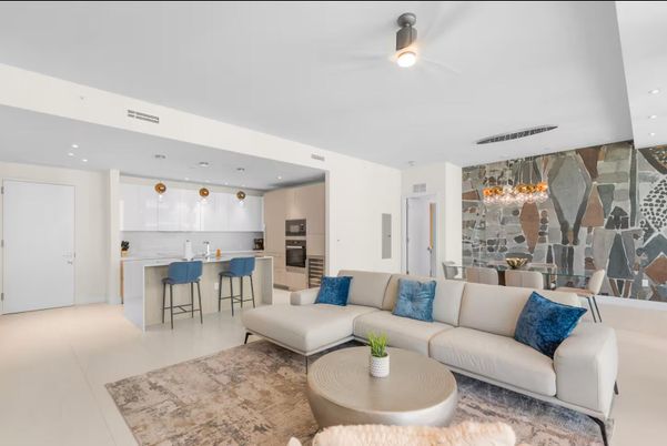 Dining room, Interior, Kitchen, Living room, Recessed Lighting