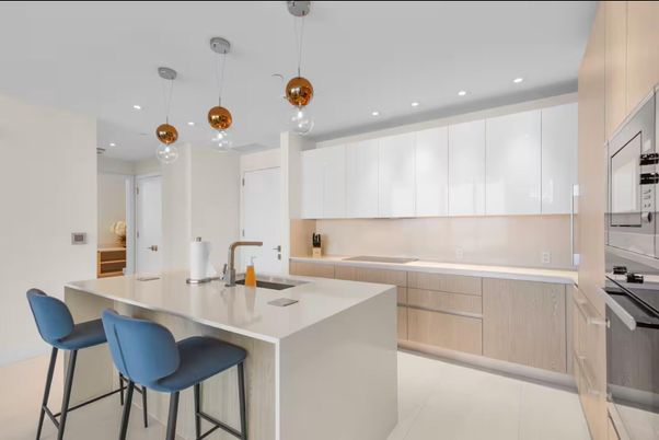 Interior, Kitchen, Pendant Lights, Recessed Lighting, Stainless Steel Appliances