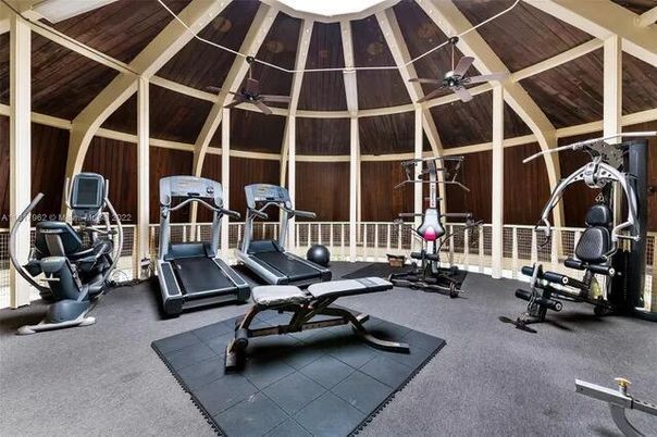 Fitness Equipment, Interior, Wooden Ceilings, Wooden Walls