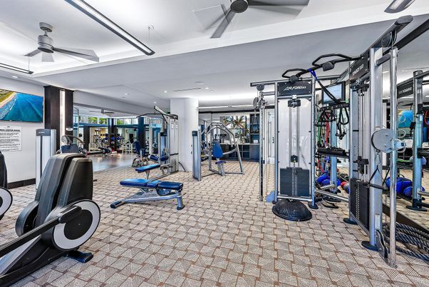 Fitness Equipment, Gym, Interior, Recessed Lighting
