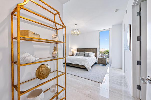 Bedroom, Chandelier, Interior