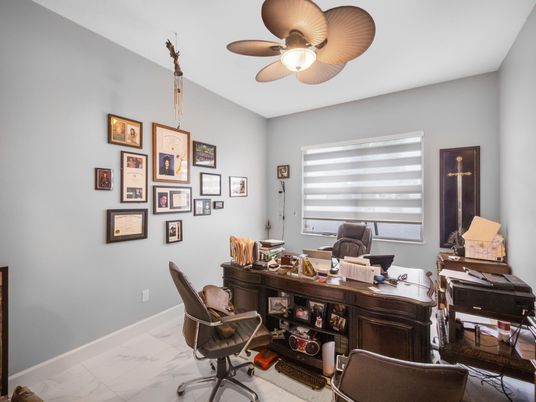 Home Office, Interior, Marble