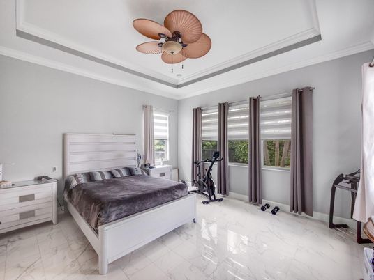 Bedroom, Fitness Equipment, Interior, Marble