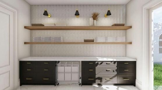 Home Office, Interior, Marble