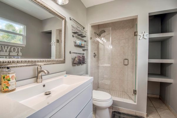 Bathroom, Glass Shower, Interior