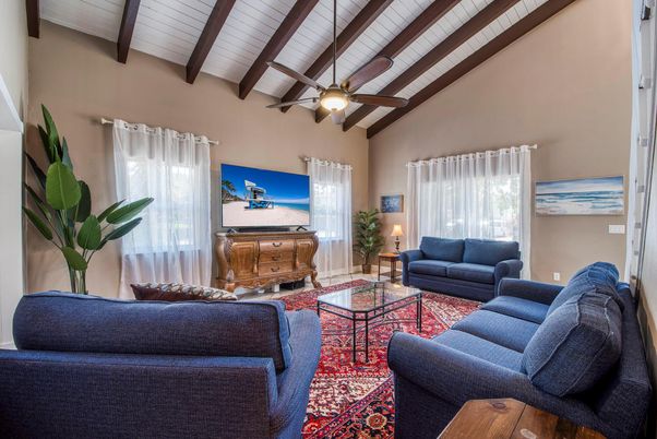 Interior, Living room, Wooden Beams