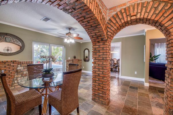 Dining room, Interior, Stone Walls