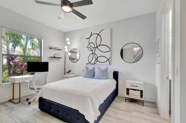 Bedroom, Interior, Wood Texture Flooring
