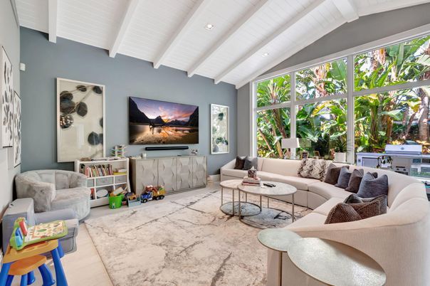 Interior, Living room, Recessed Lighting