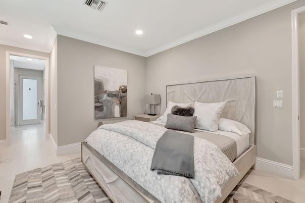 Bedroom, Interior, Recessed Lighting
