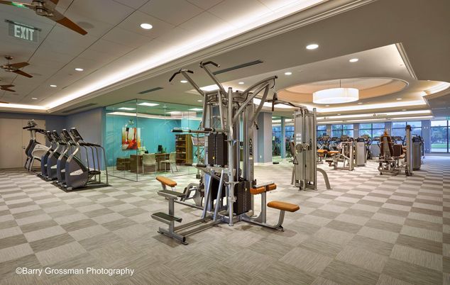 Fitness Equipment, Gym, Interior, Pendant Lights, Recessed Lighting
